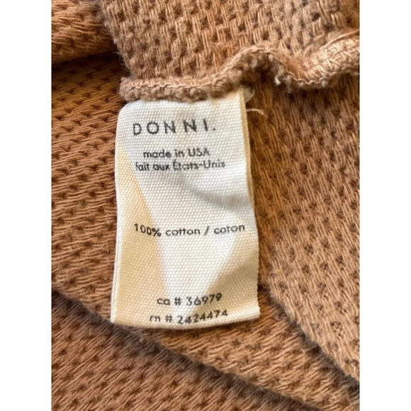 Donni Ribbed Cardigan in Camel Small Womens Sweatshirt - Picture 9 of 14